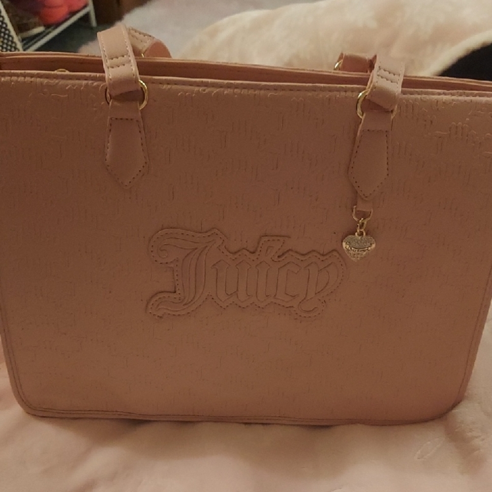 Juicy Couture Light Pink Embossed Tote